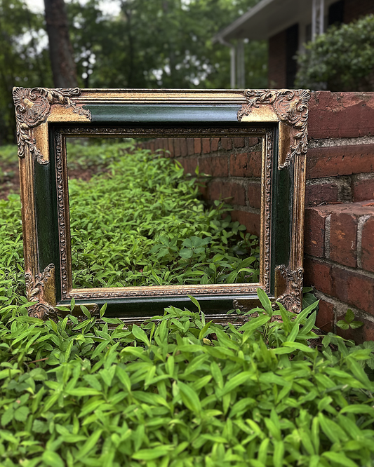 14x11 Vintage Regal Green & Gold