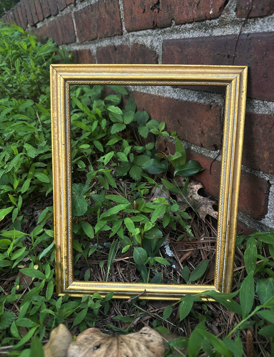 6x8 Vintage Gold Leaf Stucco on Wood